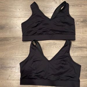 2 v neck sport bras